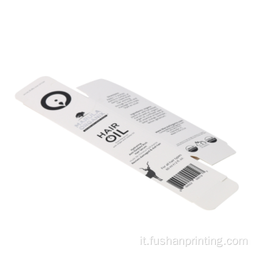 Scatola di carta cosmetica per la pelle cosmetica di stampa personalizzata